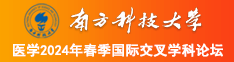 搞鸡免费网站南方科技大学医学2024年春季国际交叉学科论坛